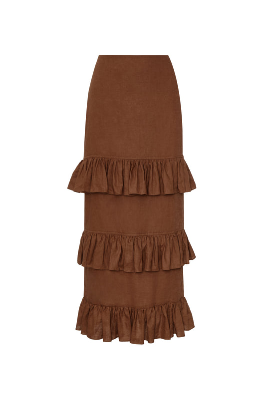 Dulce de Almendra Ankle Skirt