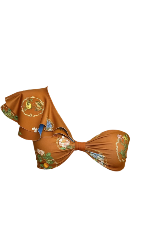 Deep Tea Marquise Bikini Top