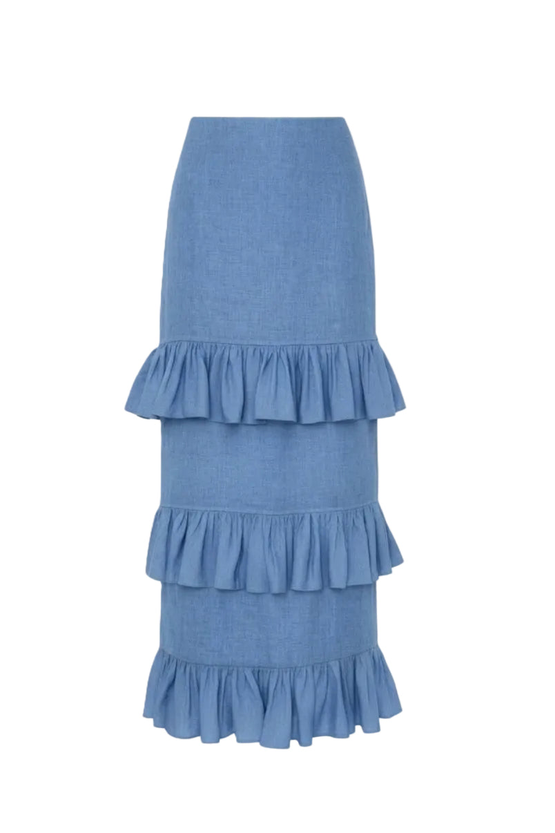 Flores al Viento Ankle Skirt