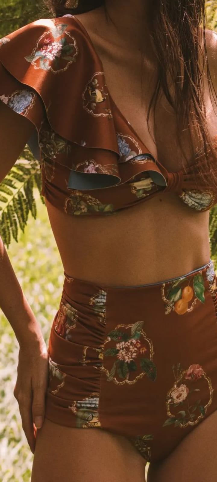 Deep Tea Marquise Bikini Top