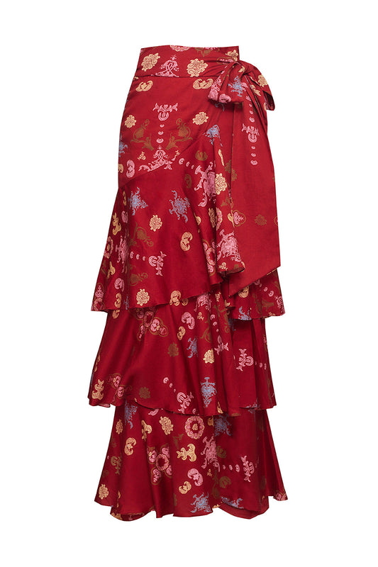 Clavel Ardiente Ankle Skirt